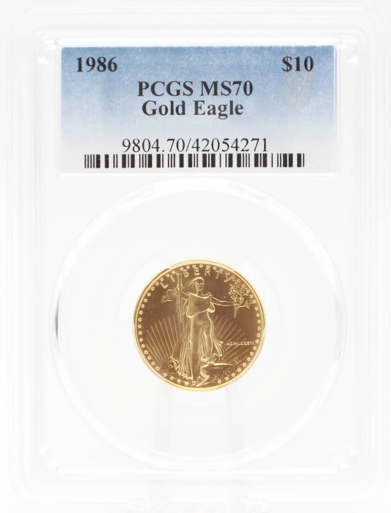 1986 MS70 American Eagle Gold Coin | Money-Back Guarantee